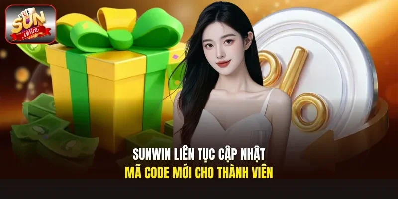 Sunwin liên tục cập nhật mã code mới cho thành viên